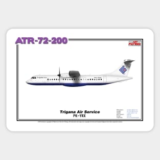 Avions de Transport Régional 72-200 - Trigana Air Service (Art Print) Sticker